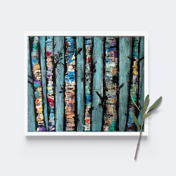 Music of the Trees Original Mixed Media Artwork11x14